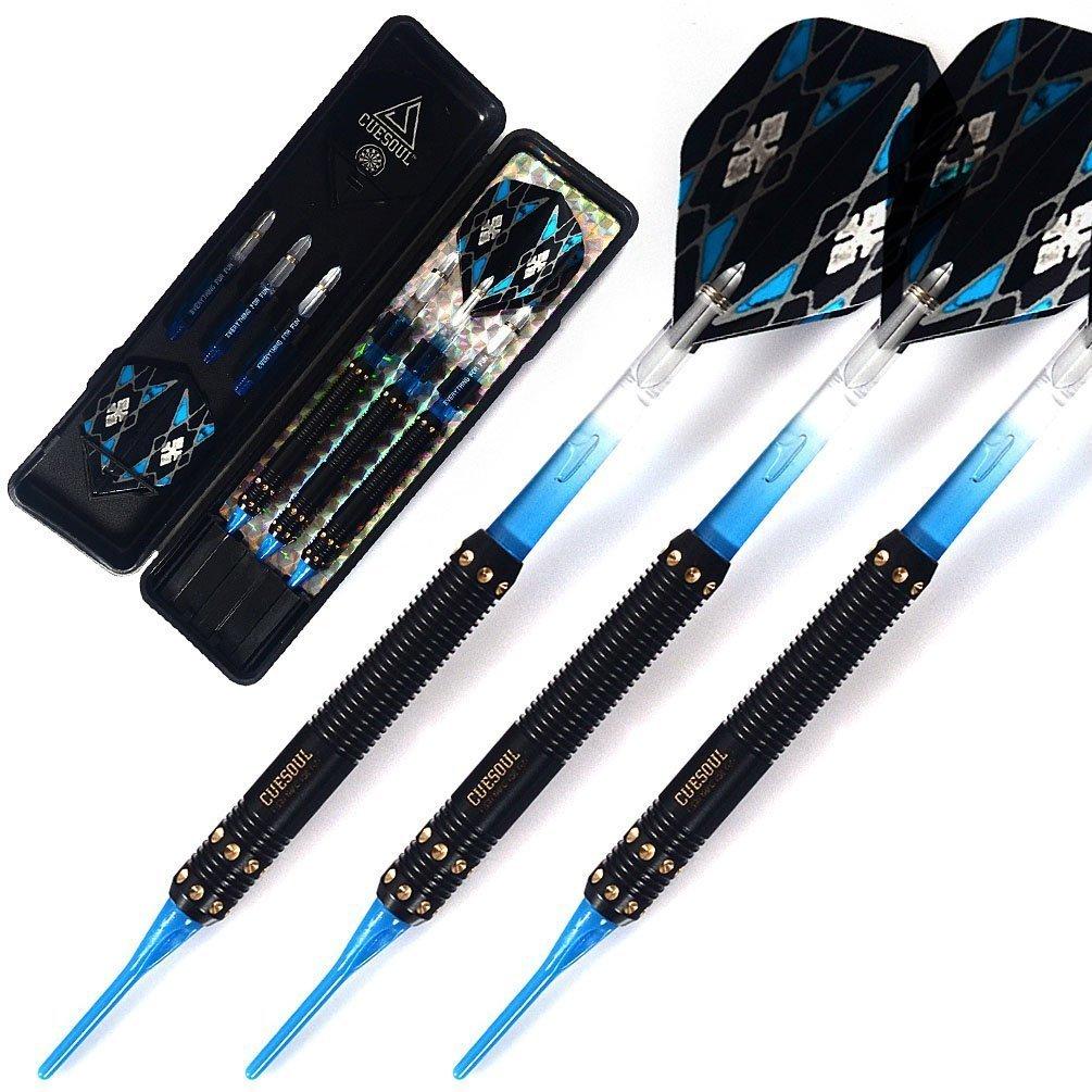 CUESOUL 16 Grams Soft Tip Darts Set with Dart Case Brass Barrels eBay
